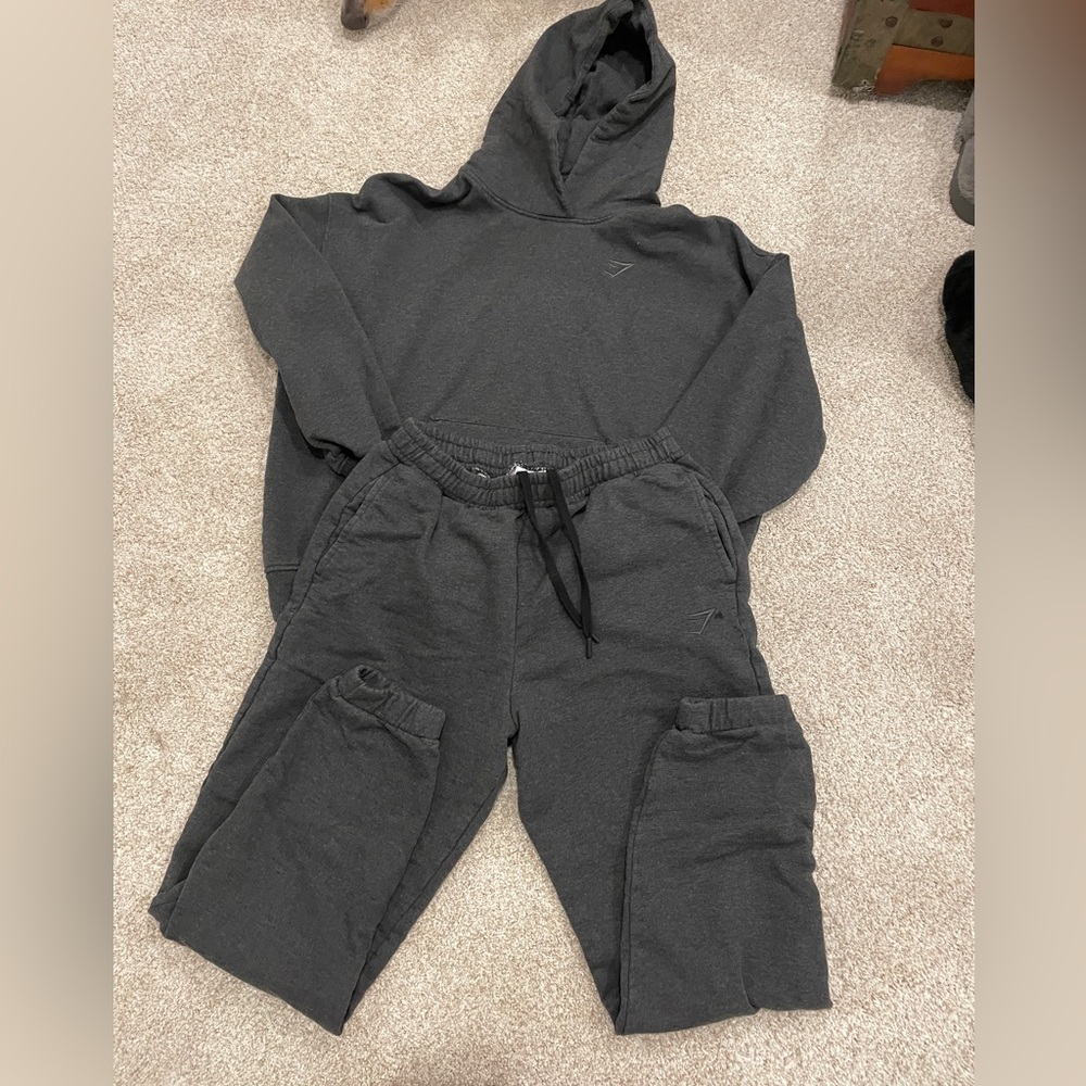 Grey Gymshark Sweat Set